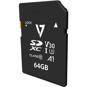 Picture of V7 Memory VPSD64GV30U3 64 GB SDXC Max 95 Mbs Read 30 Mbs Write