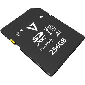 Picture of V7 Memory VPSD256GV30U3 256 GB SDXC UHD Max 95 Mbs Read 30 Mbs Write
