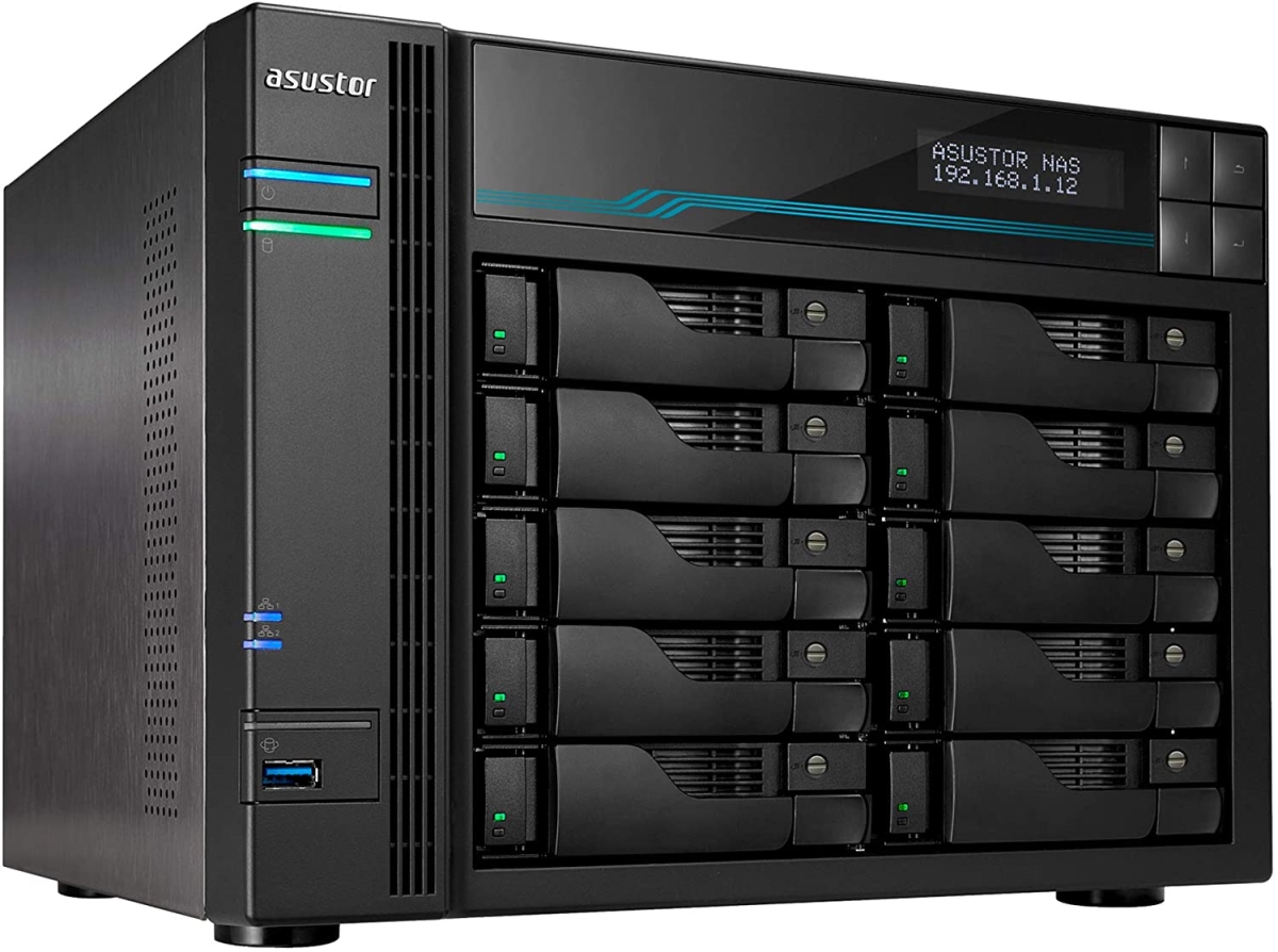 Picture of Asustor AS6510T Lockerstor 10-Bay Enterprise Nas Intel Quad Core 2X 10GBE & 2.5GBE