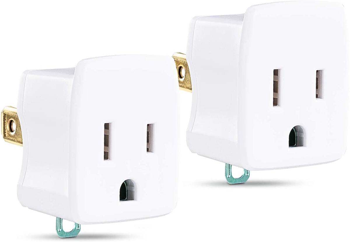 Systems USA  3-to-2 Prong Plug Adapter - Pack of 2