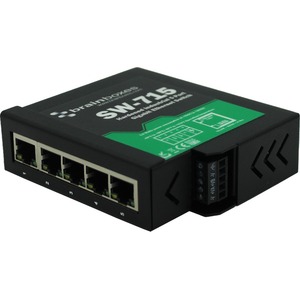 Picture of Brainboxes SW-715 Hardened Industrial 5 Port Gigabit Ethernet Switch DIN Rail Mountable