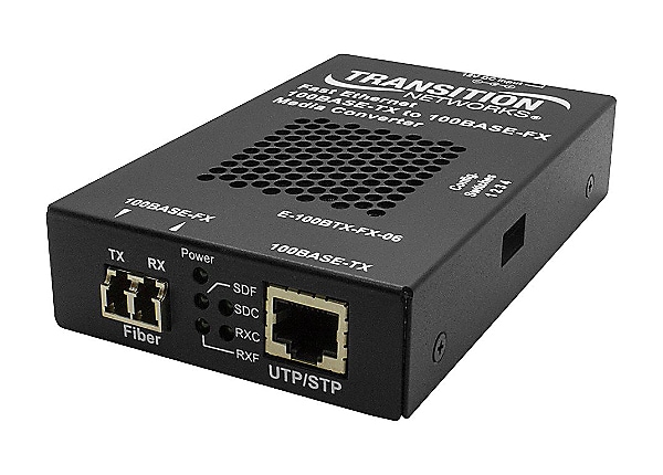 100BASE-TX RJ-45 TO 100BASE-FX, MM LC W/ -NA POWER SUPPLY