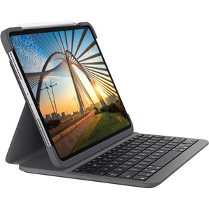 Picture of Logitech - Computer Accessories 920-009682 11 in. 1st & 2nd Generation Slim Folio Keyboard Case for iPad Pro 11
