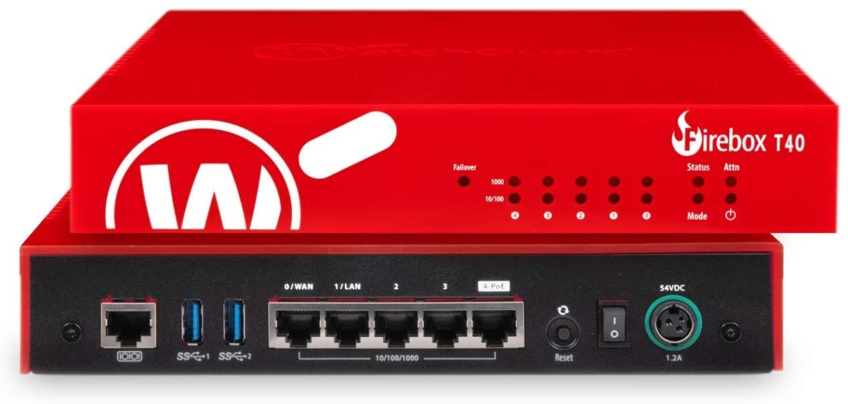 Picture of Watchguard Technologies WGT40411-US Trade Up to Firebox T40 Network Security with 1 Year Basic Security Suite