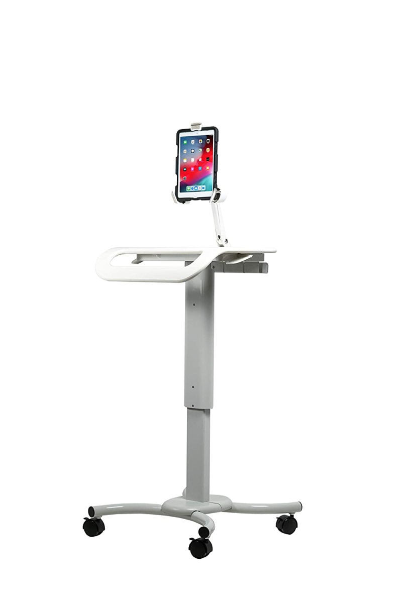 Picture of CTA Digital QPAD-HRSW Height-Adjustable Rolling Security Medical Workstation Cart