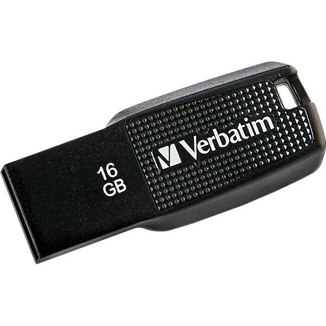 Picture of Verbatim 70875 16GB ERGO Flash Drive, Black