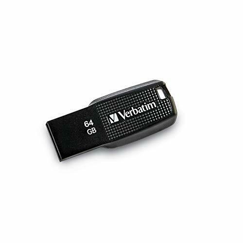 Picture of Verbatim 70877 64GB Ergo USB Flash Drive, Black