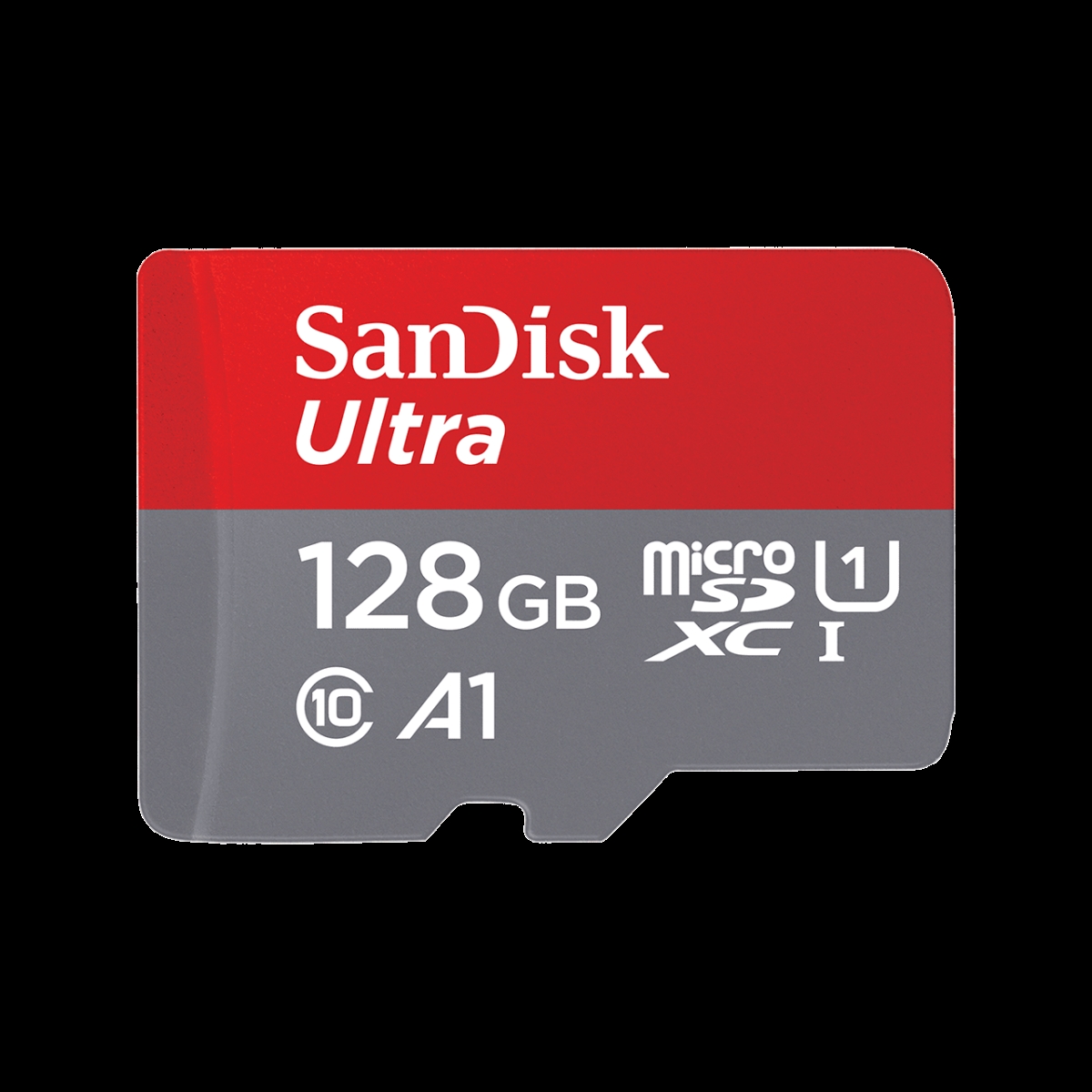 Picture of Sandisk SDSQUA4-128G-AN6MA 128 GB U1 A1 Card Plus Adapter Flash Memory Card
