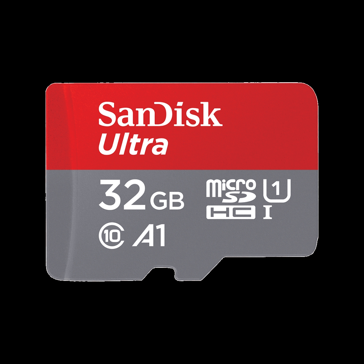Picture of Sandisk SDSQUA4-032G-AN6MA 32 GB U1 A1 Card Plus Adapter Flash Memory Card