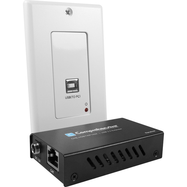 Picture of Comprehensive CHE-HDBTWP105K 328 ft. USB 2.0 High Speed Single Gang Wall Plate Extender Kit