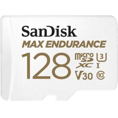 Picture of SanDisk SDSQQVR-128G-AN6IA 128GB 100 & 40mbs U3 V30 C10 Memory Card with SD Adapter