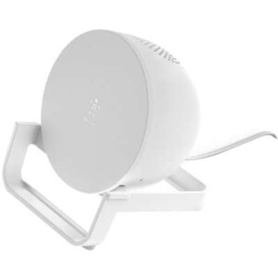 Picture of Belkin Mobile AUF001TTWH Wireless Charging Stand & Speaker 03-Retail Box&#44; White