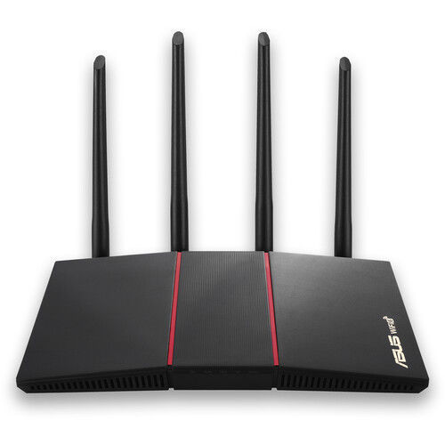 Picture of Asus RT-AX55-BLACK Wi-Fi 6 Gigabit Router&#44; Black