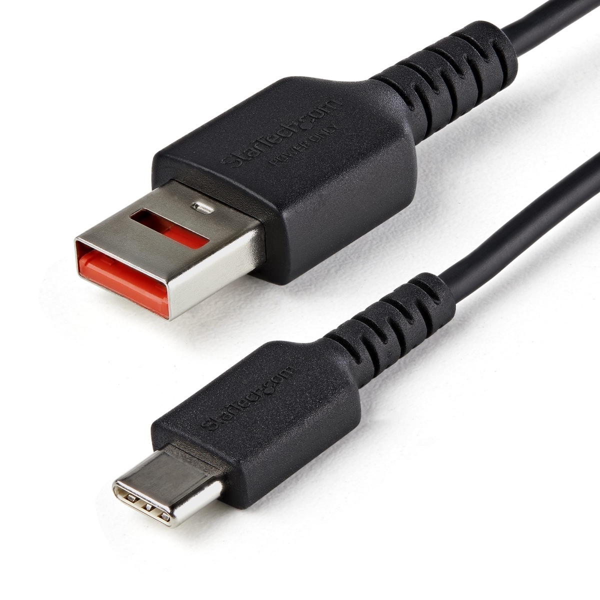 Secure Charging Cable USB-A to USB-C Data Blocker - Black - 3 ft.