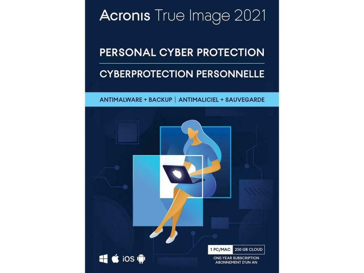 Picture of Acronis THCAB2ENS 1 Computer Plus 250 GB True Image Advanced Protection Box Software Subscription - 1 Year