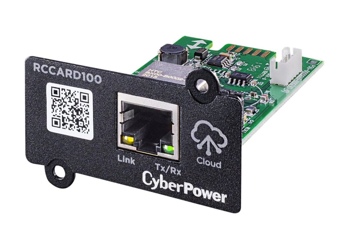 Picture of Cyber Power Systems RCCARD100 Cloud Monitoring Card RJ 45 Network Connection, Green