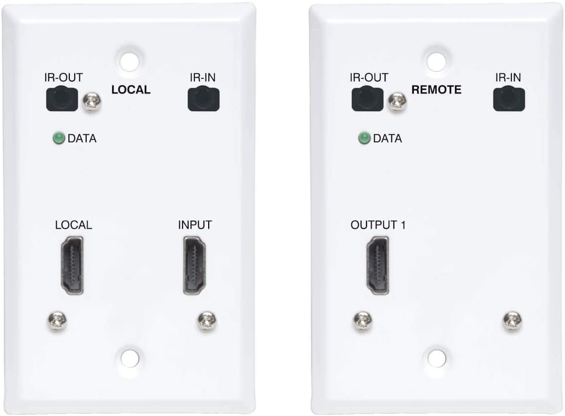 Tripp Lite Connectivity B127A-1A1-FHFH 4K Wallplate Transmitter Extender Kit