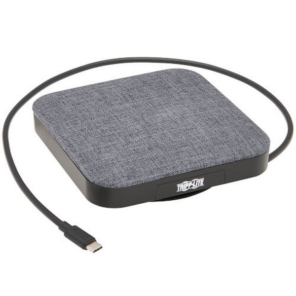 Tripp Lite U442-DOCK17-GY USB-C Dock, Single Display - 4K HDMI, USB 3.2 Gen 1, USB-A-USB-C Hub, Sata III & 100W PD Charging, Gray