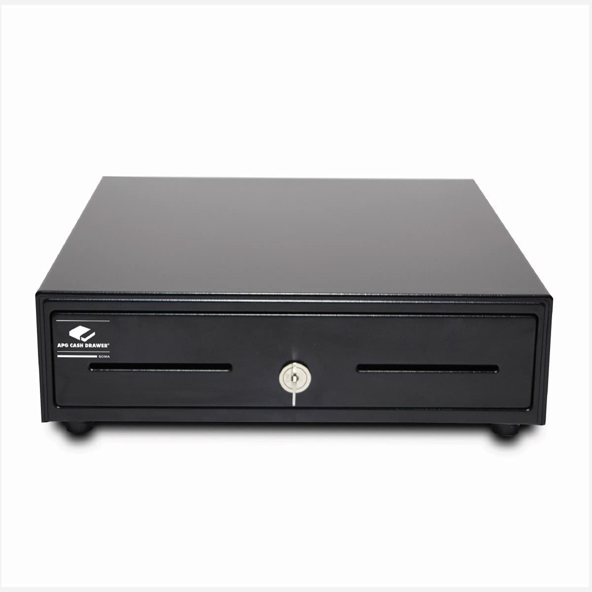 Picture of APG EKDS320-1-B330-A10 13 in. 4 Bill 5 Coin Till Cash Drawer Entry Level Electronic Point of Sale Cash Drawer&#44; Black