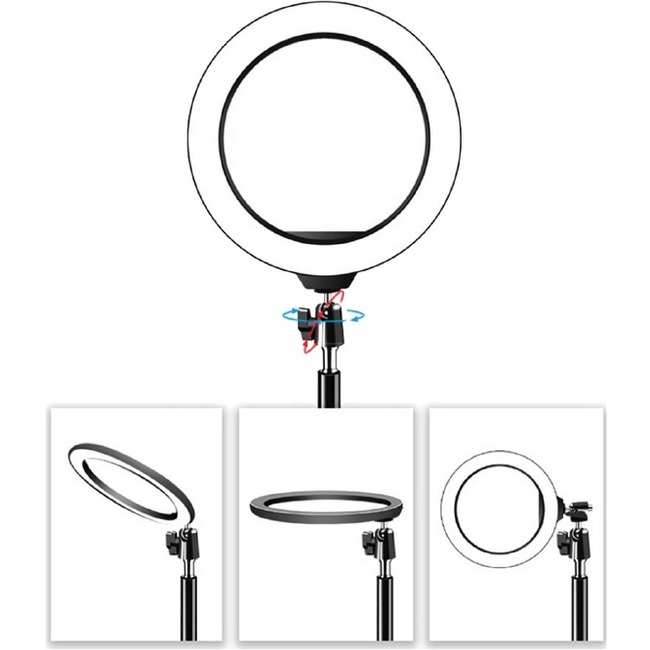 Picture of Codi LED-RING-6 6 in. Dimmable Desktop LED Light Ring for Content Creation&#44; Black & White