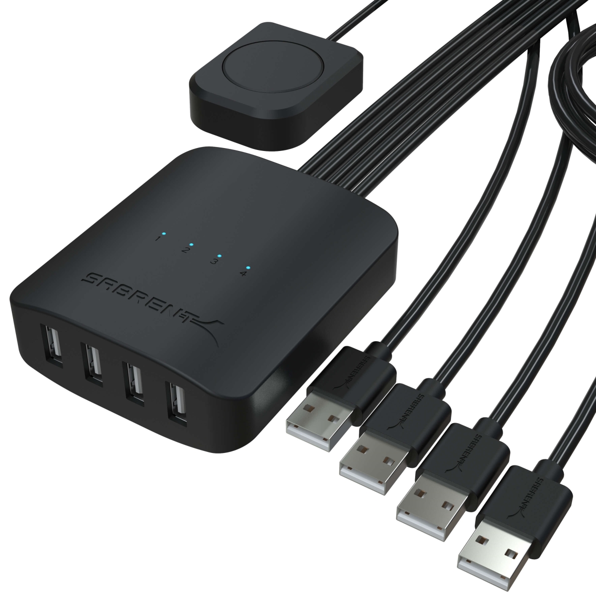 USB-USS4 USB 2.0 Sharing Switch Up to 4 Computers & Peripherals