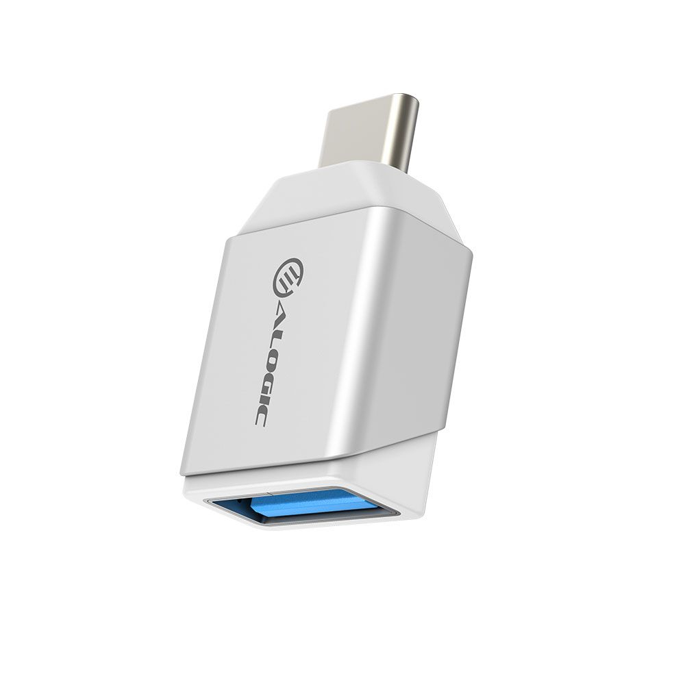 ULCAMN-SLV Ultra Mini USB 3.1 Gen 1 USB-C to USB-A Adapter, Silver