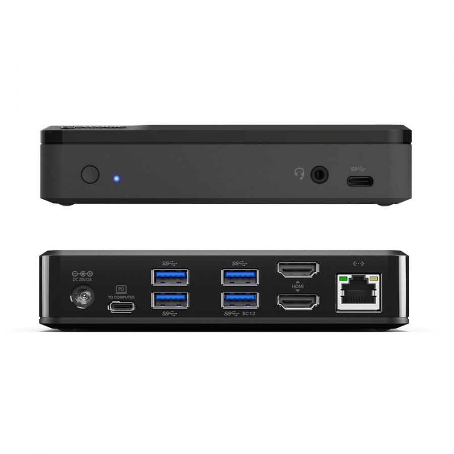 Picture of Alogic DUTHD Universal Twin HD Docking Station with USB-C & USB-A Compatibility - Dual Display 1080p & 60Hz