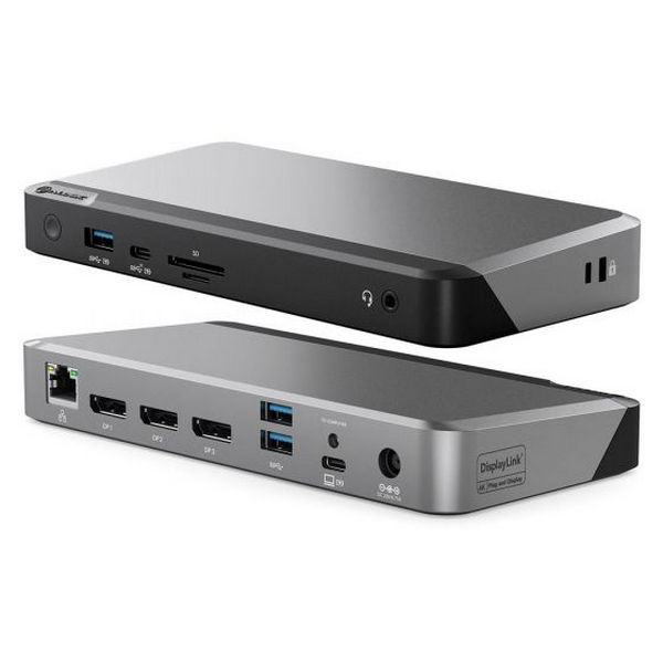 Picture of Alogic DUPRDX3-WW D x 3 Triple 4K Display Universal Docking Station with 100W Power Delivery