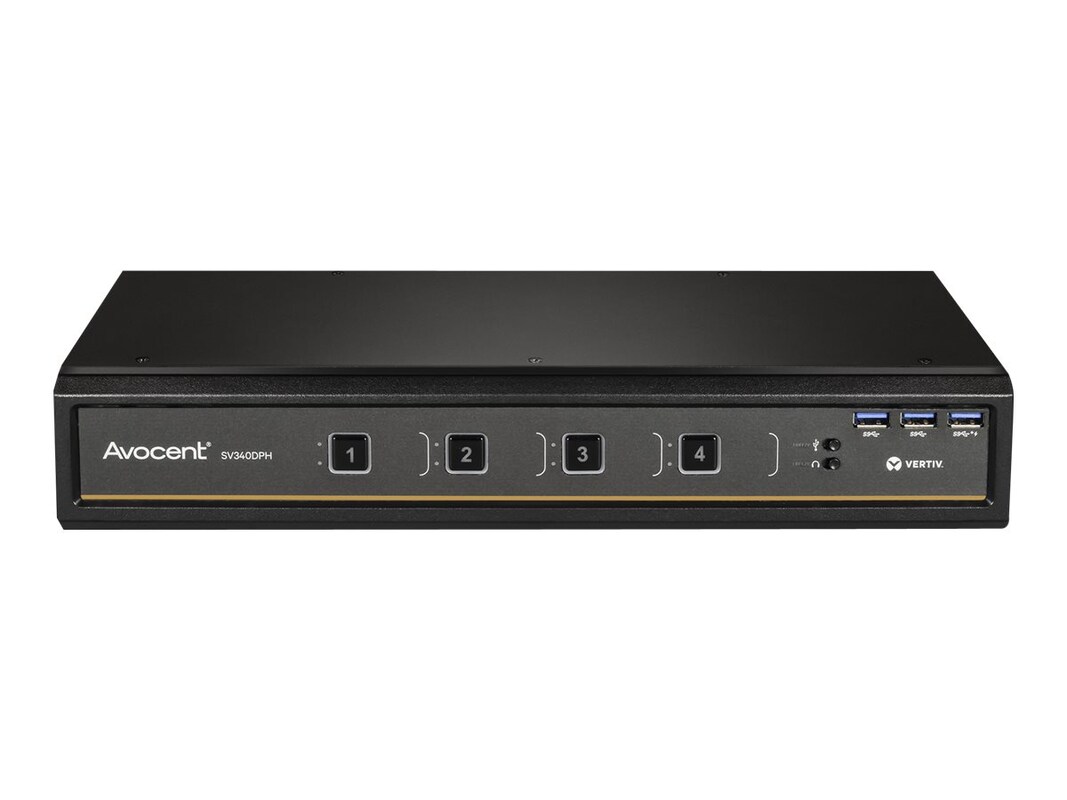 Avocent SwitchView Desktop KVM | 4 Port | Dual Head | Universal Connector | TAA Compliant