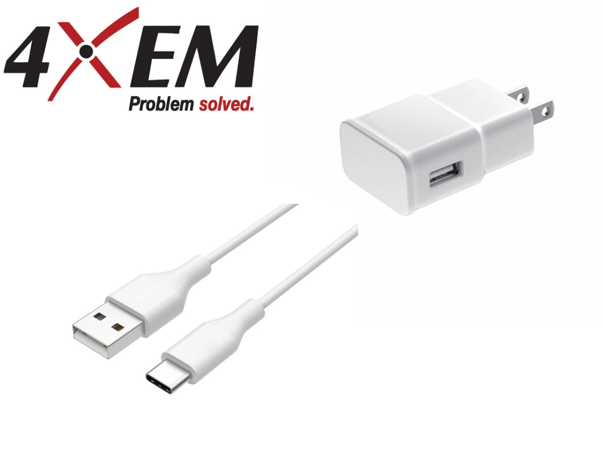 Picture of 4xem 4XSAMKITUSBCW6 6 ft. USB-C Cable Charger Kit&#44; White