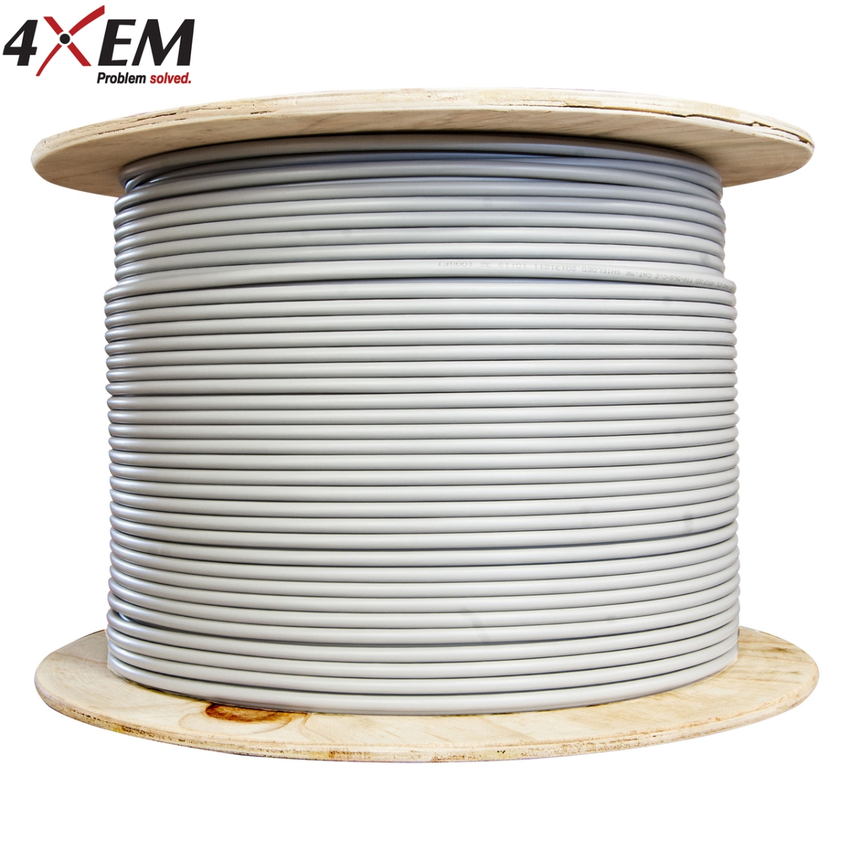 Picture of 4xem 4XCAT5E1000WH 1000 ft. 24Awg Utp 0.5 mm Cat 5E Copper Clad Aluminum Bulk Cable&#44; White - Set of 8