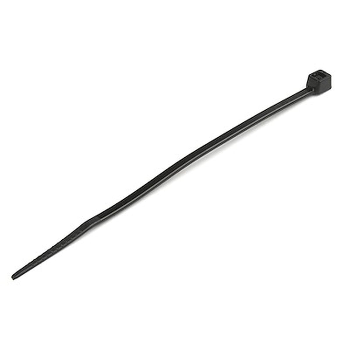 4X10ZIPTIE100BR 10 in. Reusable Black Nylon & Plastic Zip Cable Ties Wraps Ul Taa, Medium - Pack of 100