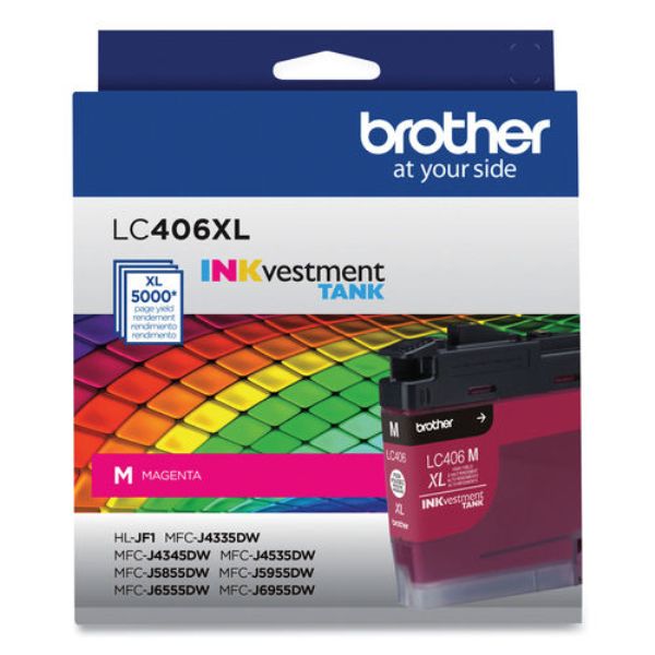 Picture of Brother LC406XLMS High Yield Ink Cartridge, Magenta