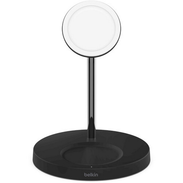 Picture of Belkin WIZ010TTBK 2-in-1 Wireless Charger Stand with Mag Safe, Black