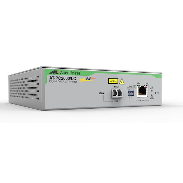 AT-PC2000-LC-960 PoE Fiber Switching Media Converter -  Allied Telesis, AT-PC2000/LC-960