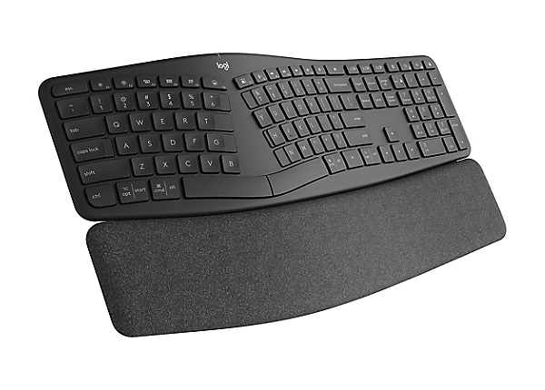 Picture of Logitech 920-010175 Wireless Ergonomic Keyboard&#44; Graphite