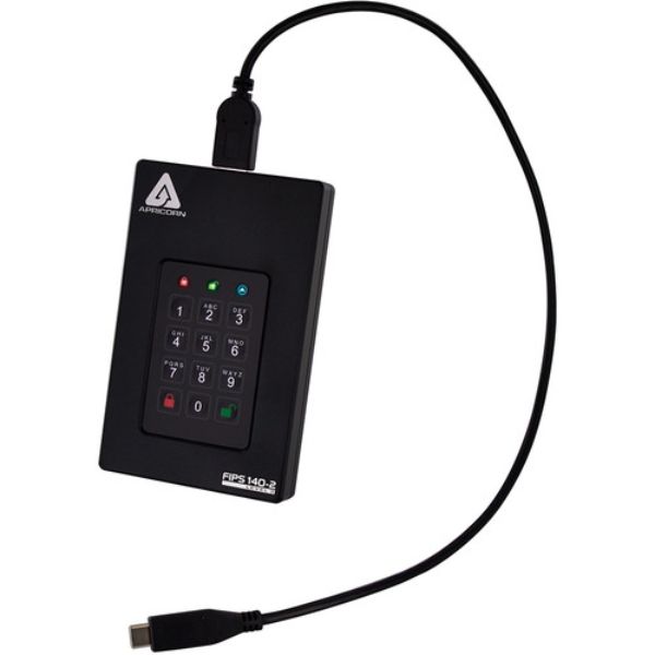 Picture of Apricorn AFL3-S16TB 16TB USB 3.0 Hardware Aegis Fortress L3 Encrypted Portable Solid State Drive