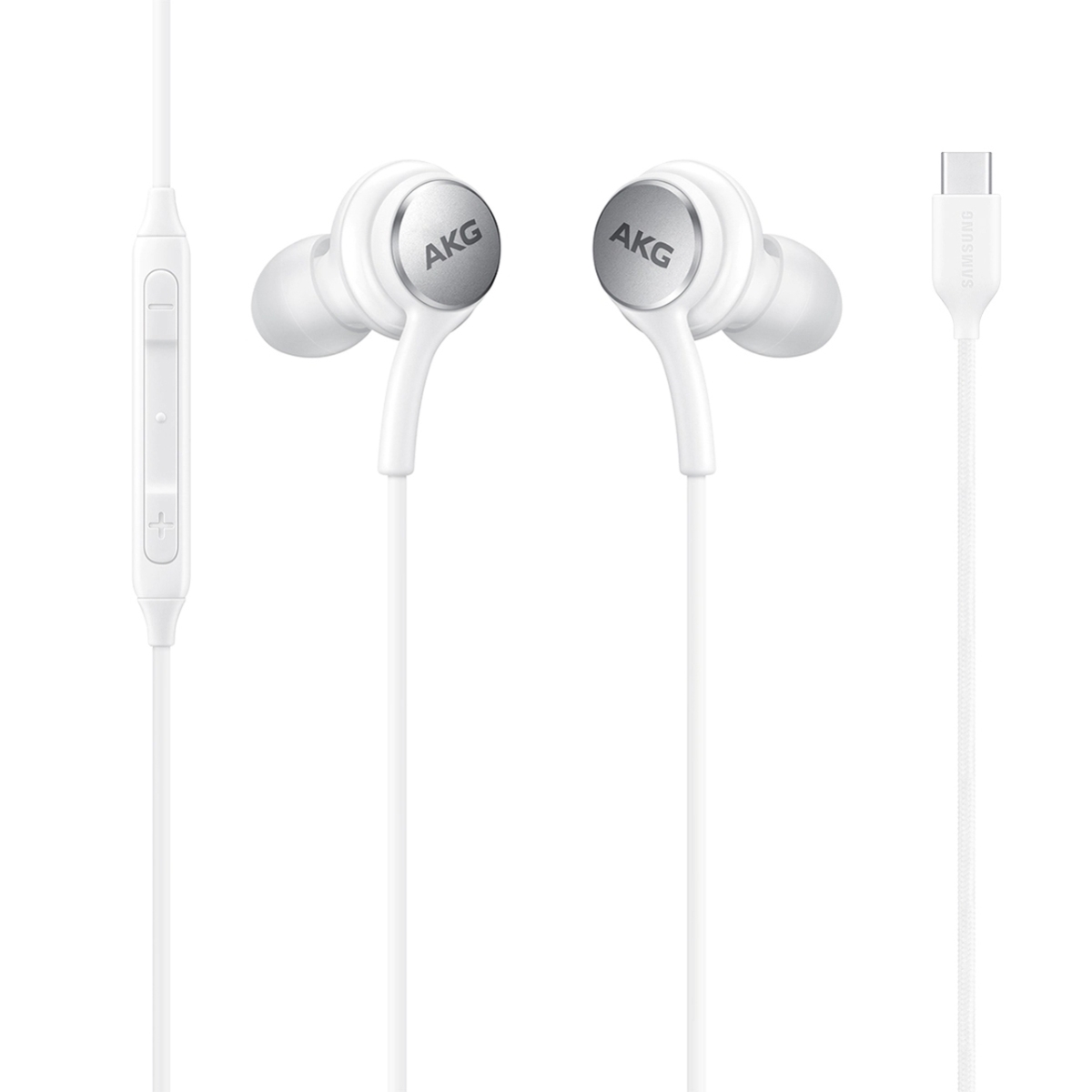 Picture of 4xem 4XSAMEARAKGCW 3.5 mm Headphone with Type C Volume Controller&#44; White