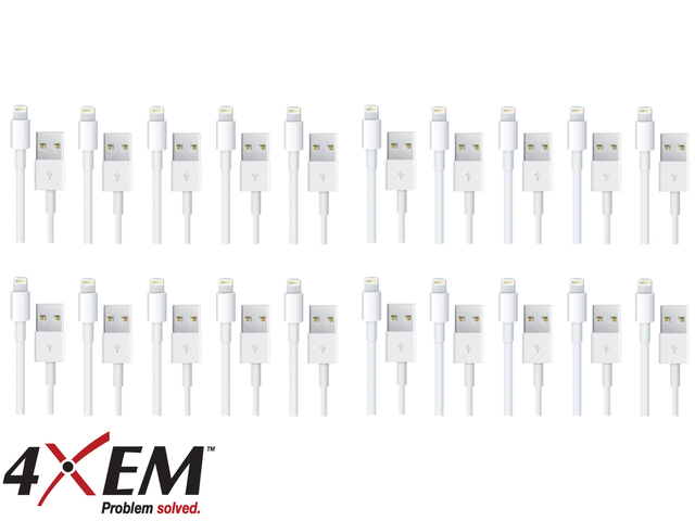 Picture of 4xem 4XLIGHTNING20PK 3 ft. Lightning Cable for iPhone & iPad&#44; White
