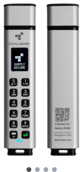 Picture of DataLocker SK350-016-FE 16 GB Level 3 Keypad Micro SSD Encrypted Flash Drives with Powerful Remote Management