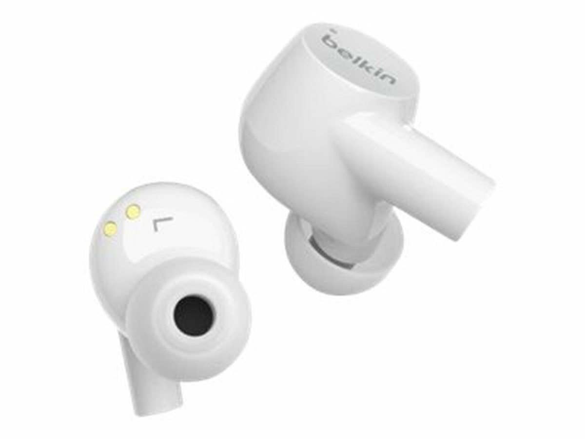 Picture of Belkin Mobile AUC004BTWH Bluetooth Stereo Wireless Earbuds&#44; White