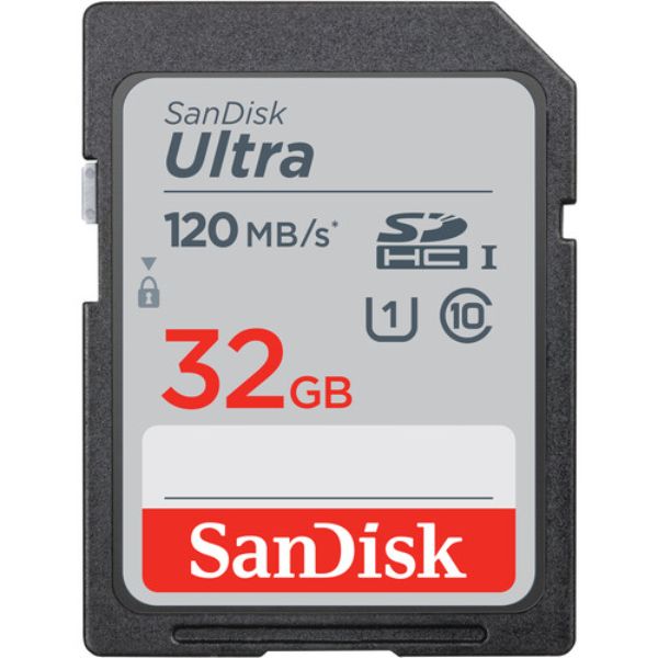 SDSDUN4-032G-AN6IN 120MB-S C10 4x6 Blister Ultra UHS-I SDHC SanDisk Memory Card -  WDT-Retail Flash USB