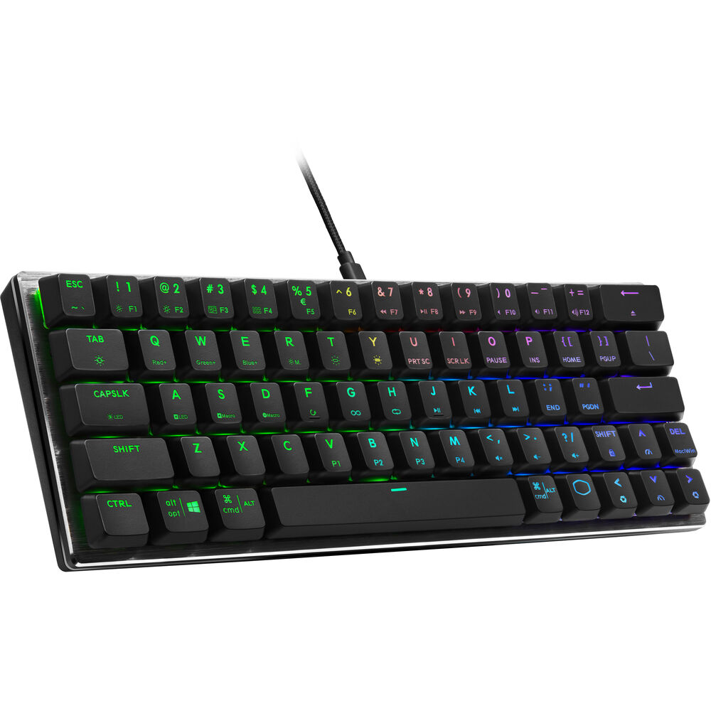Picture of Cooler Master USA SK-620-GKTR1-US 60 Percentage Low Profile Keyboard&#44; Red
