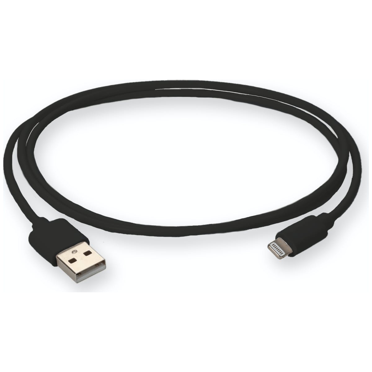 Picture of Addon USB2LGT1MB 1 m USB 2.0-A to Lightning Male-Male Charge Cable&#44; Black