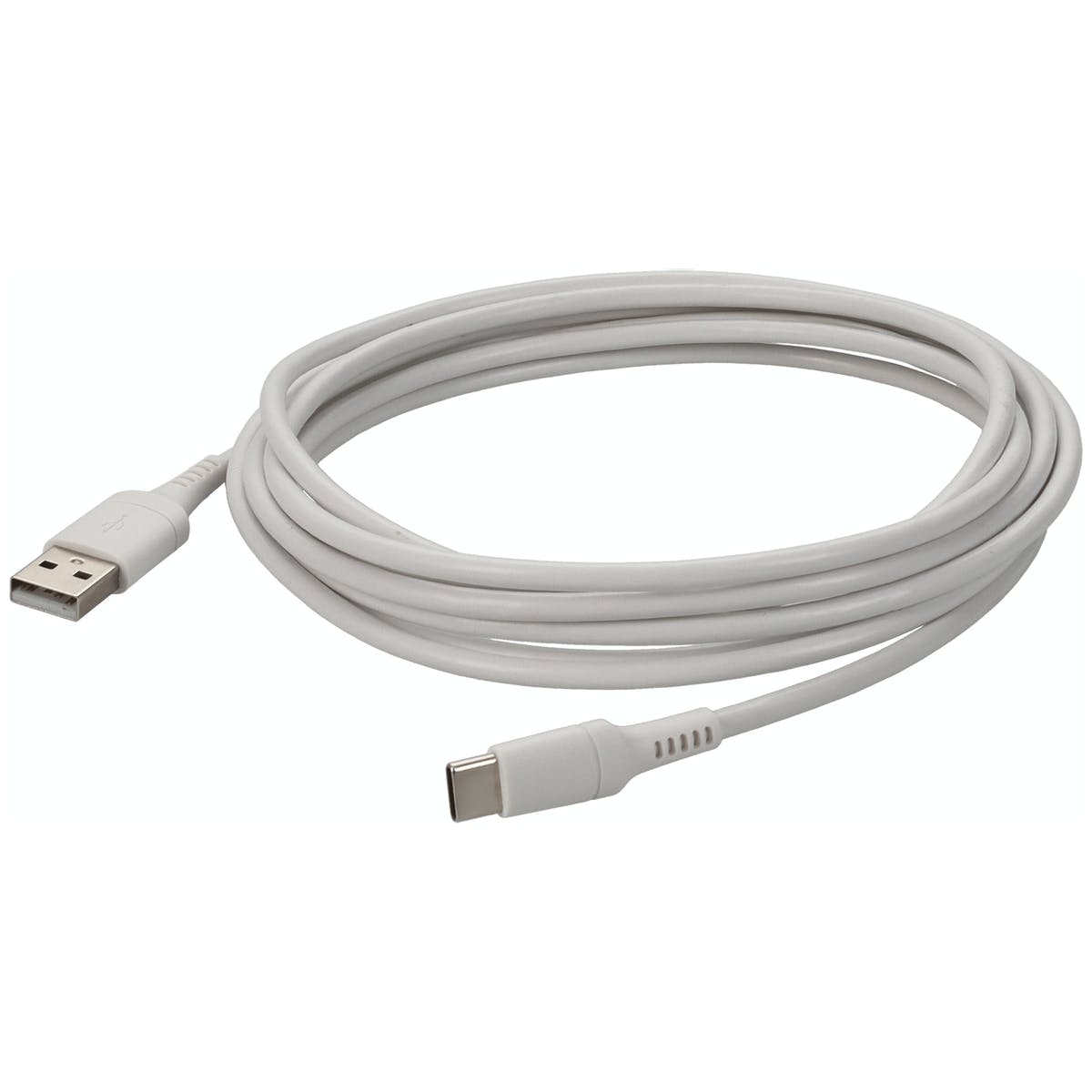 Picture of Addon USBC2USB2MW 2 m USB-C to USB 2.0 A Male-Male Charge Cable&#44; White