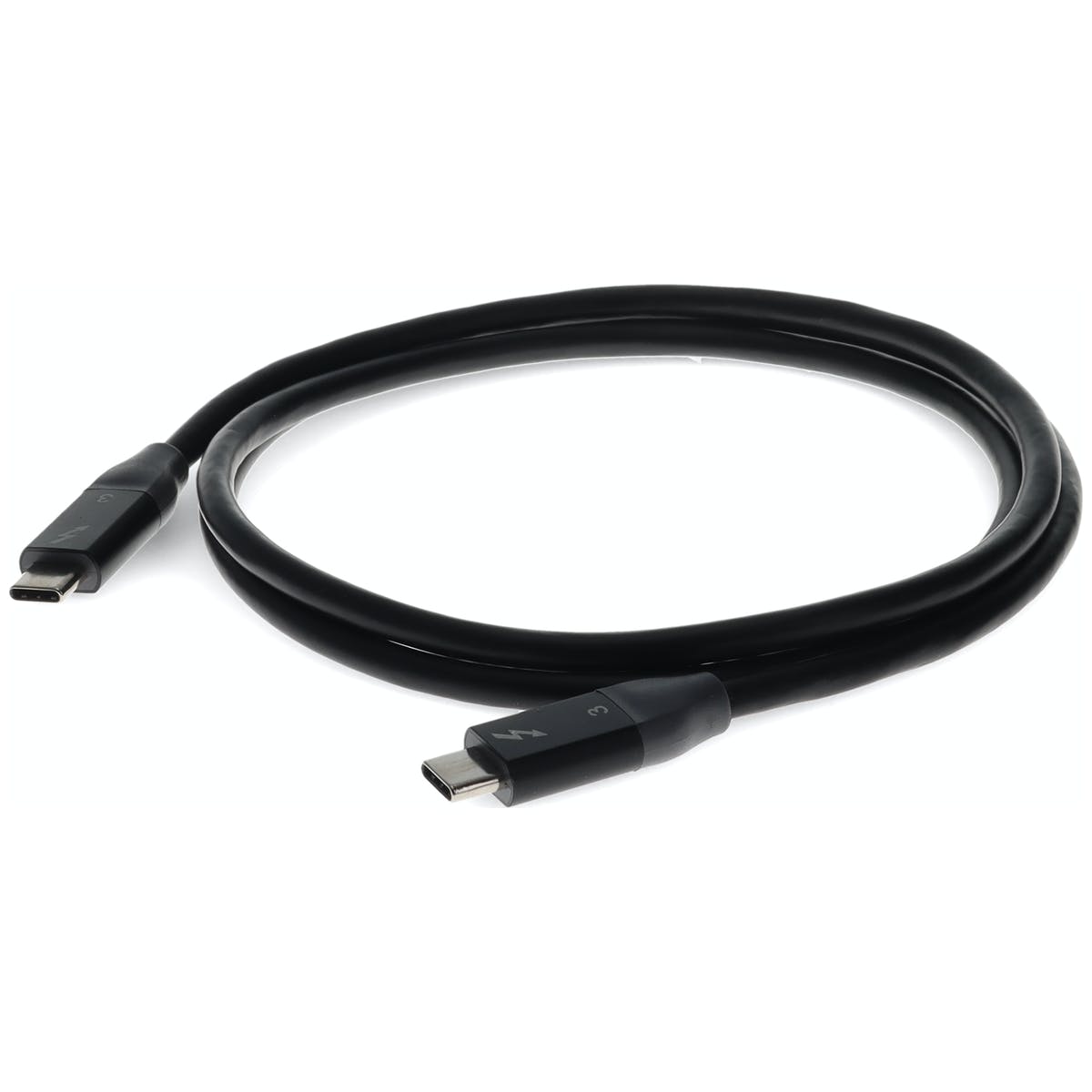 Picture of Addon USBCTBOLT1-2MB 2 m USB 3.1-C to USB 3.1-C Male-Male Charge Cable&#44; Black