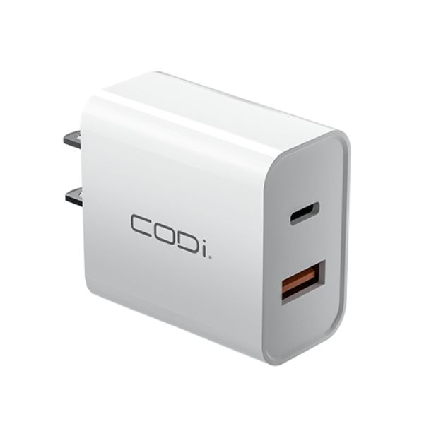 Picture of Codi A01102 20 watts USB-C PD USB-A 3.0 Quick Wall Charger