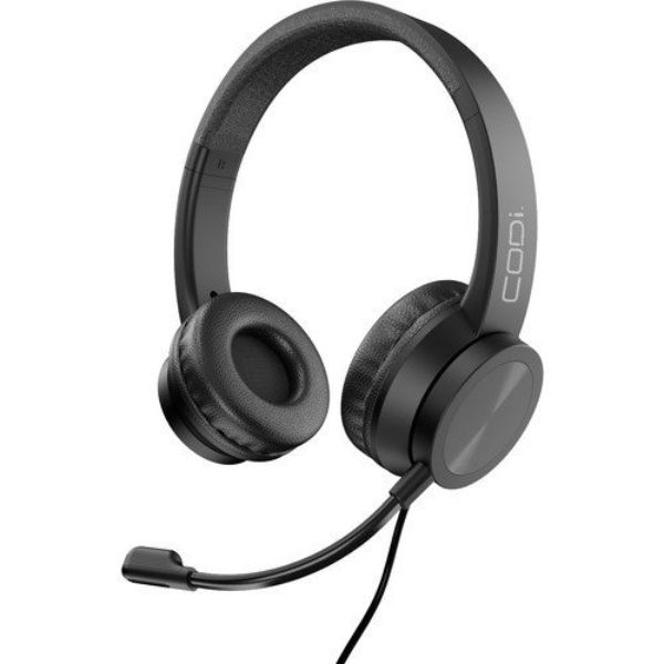 Picture of Codi A04508 Noise Cancelling USB-A Headset with Pivoting Boom Microphone Volume Control