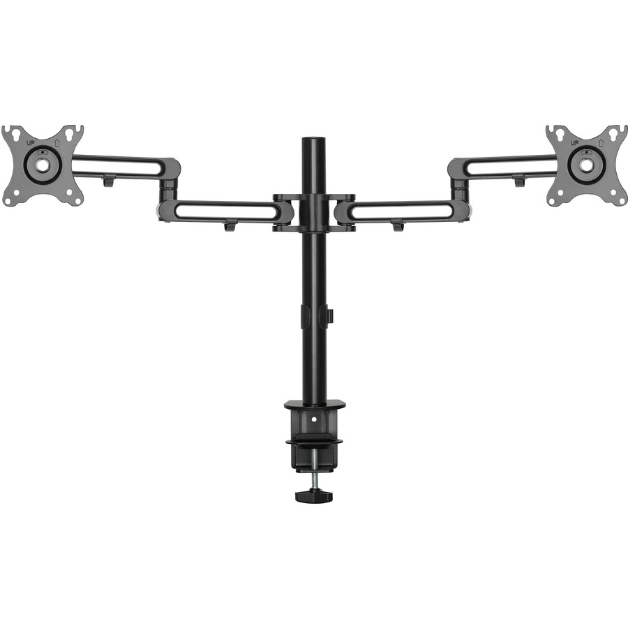 Tripp Lite DDR1327SDFC-1 13-27 in. Flex-Arm Desktop Clamp Mount for Dual TV Monitor Display