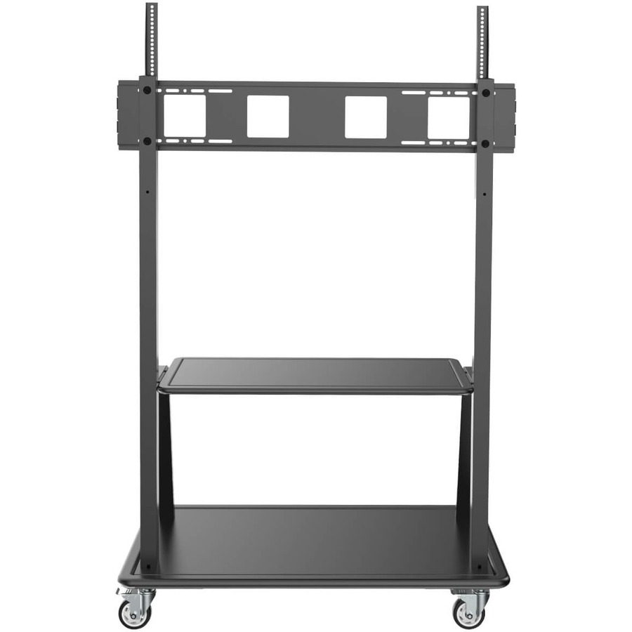 Mobile TV Cart - Black - Height Adjustable - Supports 330 lbs